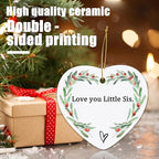 Jocidea Sister Keepsake Ornament - Thinking of You Gift for Sister's Birthday or Xmas