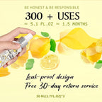 Clean-n-Fresh Toilet Spray, Pack of 3 - Citrus Scent, Bathroom & Toilet Odor Removers, Air Fresheners for Home, Travel Size Toiletries, Total 5.1 Fl Oz