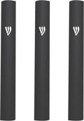 3-Piece Aluminum Door Mezuzah Cases: Special Profile, No Holes, 5-Inch 12cm Hebrew Parchment Scroll Holder Boxes