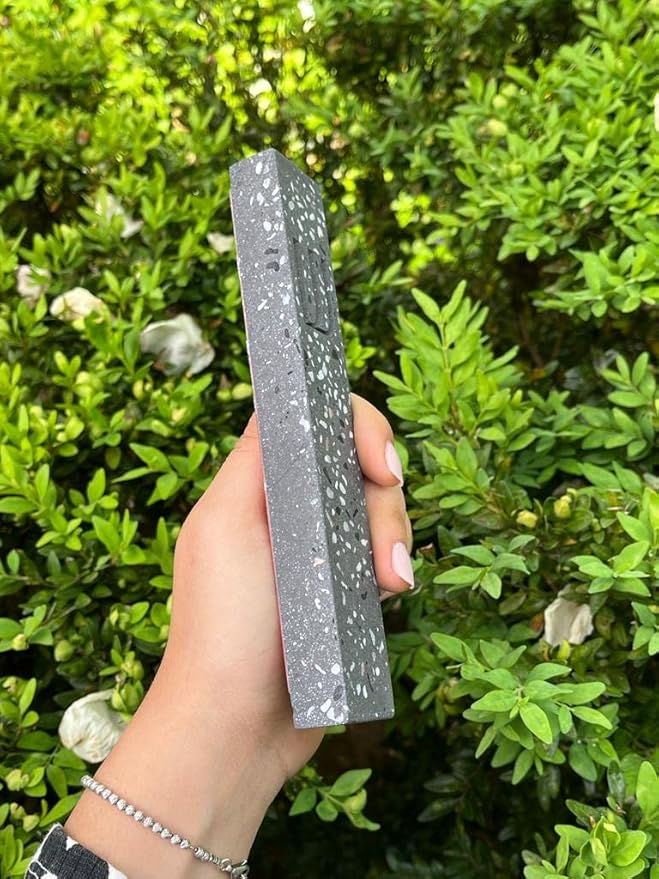 A&S Modern Stone Mezuzah Case Design, Mezuza Cover for Scroll Protection, Easy Peel and Stick Houswarming Gift and Home Blessing