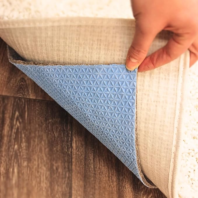 KOECKRITZ RugLock 3' x 4' Rug Pad – Non-Slip Felt & Rubber Dual Surface Rug Gripper, 0.345" Thick Cushion, Strong Grip Floor Protection, Safe for All Floors