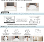 MIULEE Pillow Insert 20x20 Inch, Decorative Square Throw Pillow Inserts, Premium Fluffy Pillow Forms Sham Stuffer for Sofa Couch Living Room