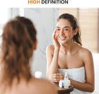 TRAHOME Bathroom Vanity Mirror for Wall, 36" x 24" Metal Framed Rectangular Bathroom Wall Mirror for Over Sink, HD Shatterproof Glass, Hangs Horizontally or Vertically(Black)