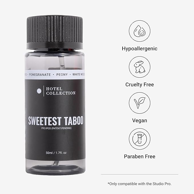 Hotel Collection Diffuser Oil-Sweetest Taboo Pro-Pod Oil Blend-Luxury Hotel Inspired Aromatherapy Scent Diffuser Oil-White Woods, Pomegranate & Peony-50ML 1.7 Fl oz