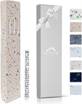 A&S Mezuzot A&S Modern Stone Mezuzah Case Design, Mezuza Cover for Scroll Protection, Easy Peel and Stick Houswarming Gift and Home Blessing (Terrazzo Beige, 7 Inches)