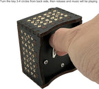 Pursuestar Wind Up Music Box - Labyrinth-As The World Falls Down, Vintage Engraved Wood Mechanism Musical Gifts for Mother's Day Valentine's Day Anniversary Christmas Thanksgiving