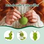 Mini Positive Christmas Caterpillar Gift – Cute Crochet Encouragement Gift for Kids, Students, Friends, Teachers Coworkers – Tiny Plush Bug with Card – Back to School, Just Because Present