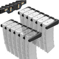 AR10 Wall Mount Mag Holder，PMAG Rack Wall Mount，AR-10 Magazine Hodler， Display Mag Storage for AR 308 Rifle Wall Rack,Home Magazine Storage for Gun Safe,Cabinet,Wall (2 Mounts Hold 12 Mags)