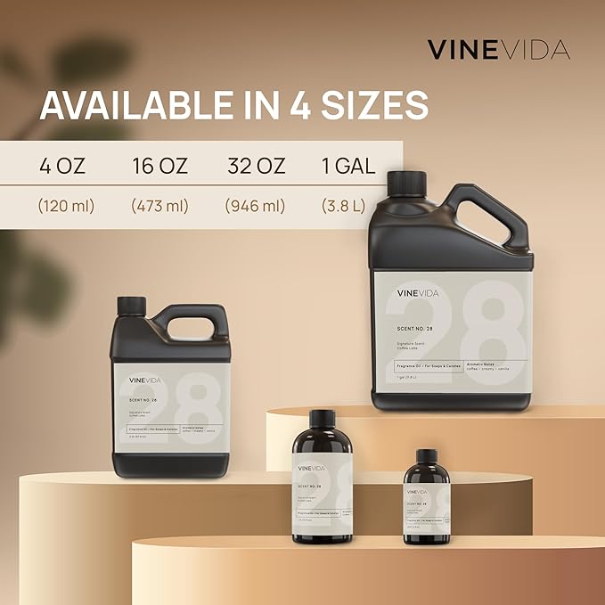 VINEVIDA [128 Fl Oz] Maple Syrup Fragrance Oil for Cold Air Diffusers, Essential Oils for Diffuser Oil Refill & Air Freshener Room Spray
