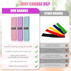 Resistance Bands for Working Out, Exercise Workout Bands for Women & Men, 3 Levels Elastic Stretch Bands for Exercise with Carry Bag for Physical Therapy, Home Fitness, Strength Training, Yoga
