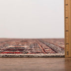 Keen Home Design 8x10 Rug - Machine Washable Area Rug with Non-Slip Backing, Ideal for Living Room, Dining Room, Bedroom - Vintage, Easy Clean, Durable, Low Pile Rug - (8' x 10')