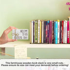 Decorative Books For Home Decor, Rustic Wood Book Stack For Table Decor, Welcome To Our Beautiful Chaos Decor Books For Living Room Bookshelf, Farmhouse Stacked Books Decor (L20)
