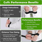 codree Baseball Swing Trainer Bands- Elastic Baseball Softball Hitting Resistance Bands- Baseball Batting Training Aids Equipments for Athletes Improve Batting, Arm Strength