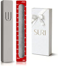 SURI Mezuzah for Door with Scroll – 7 Inch Modern Mezuzah Case with Non Kosher Scroll Included, Fits up to 6” Scroll, Easy Adhesive Installation, Gift Box Included