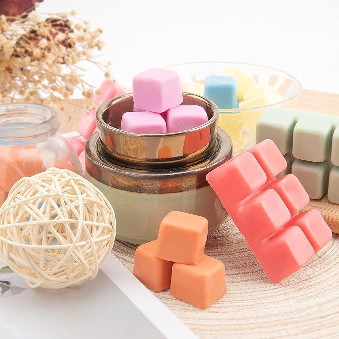UCC Wax Melts, Soy Wax Cubes Long Lasting Premium Scented Mix Melts Tarts, Sun-Drenched Blooms, Blackcurrant Nectar, Candied Juniper Berry 4 Pack