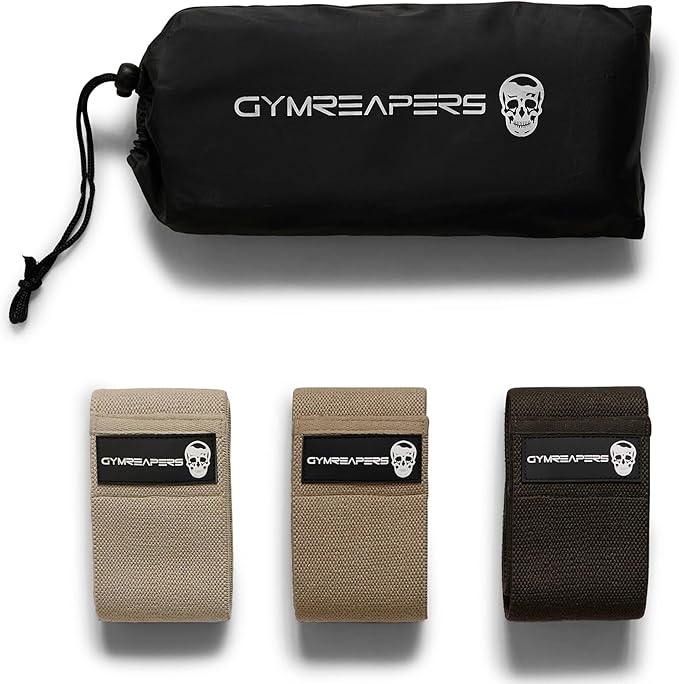 Hip Bands for Booty Workouts | Non Slip Fabric Band Set with 3 Levels - Resistance Bands for Legs & Hip - for Men & Women
