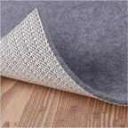Non Slip Rug Pad Grippers - Square 4x4 Ft, 1/8" Thick, (Felt + Rubber) Double Layers Area Carpet Mat Tap, Provides Protection and Cushioning for Hardwood or Tile Floors