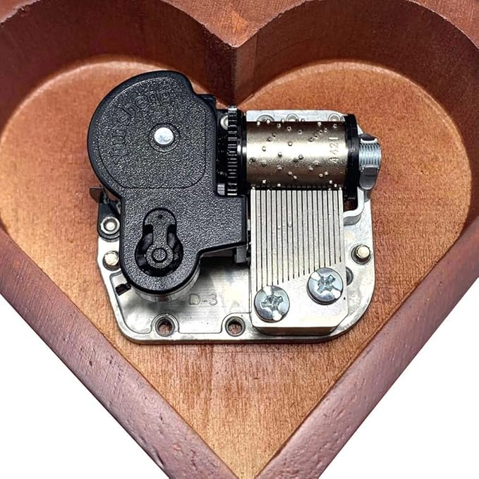 Pursuestar You are My Sunshine Wind Up Music Box, Heart Shaped Vintage Wood Carved Mechanism Musical Gift for Lover Girlfriend Wife Husband Valentine's Day Mother's Day Christmas Anniversary