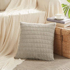 Fancy Homi 4 Packs Decorative Throw Pillow Covers for Living Room Couch Bed, Modern Farmhouse Boho Home Décor Accent Cushion Case, 12" x 12", Neutral