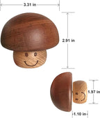 BinkeGG Play (Davy Jones (Pirates of The Caribbean)) Walnut Mushroom Shaped Clockwork Music Box with Sankyo Musical Movement (65 Tunes Option)