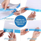 13 Combo Pack Vacuum Storage Bags (9 Large Size 36"X28" and 4 Travel Bags Size 24"X16") for Storage Organization