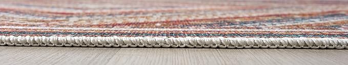 Keen Home Design 2x3 Rug - Machine Washable Entry Rug with Non-Slip Backing, Ideal for Enteryway, Kitchen, Bathroom, Laundry Room - Vintage, Easy Clean, Durable, Low Pile Rug - (2' x 3')