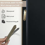 Mezuzah with Scroll for Door, Metal Mezuzah Cases with Double Sided Tape, Waterproof Cover with English and Hebrew Blessing Scripture for Jewish House Warming Gift, Hannukah Decor (3 Pcs)