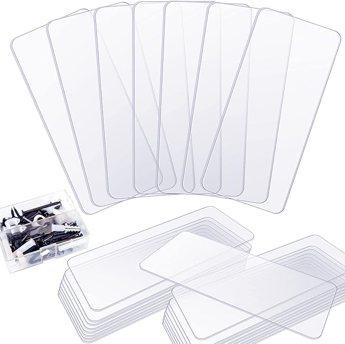 Yookeer 32 Pack 4.25 x 2 in Drawer Dividers for Plastic Storage Bins Storage Hardware Cabinet Dividers for Teacher Toolbox, Small Parts Organizer, Screw Organizer