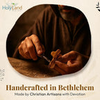 Holy Land Market Pocket Crosses - 50, 2.5 Inch Handmade Jerusalem Crucifix with Certificates & Lord Prayer Card - Holy Land Olive Wood Cross (50 Olive Wood Crosses from the Holy Land)