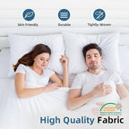 YSTHER 26x26 Euro Pillow Inserts Set of 2, Premium Down Feather Pillows for Couch & Bed - Hypoallergenic, Machine Washable, Fluffy Decorative Throw Pillow Inserts (White)