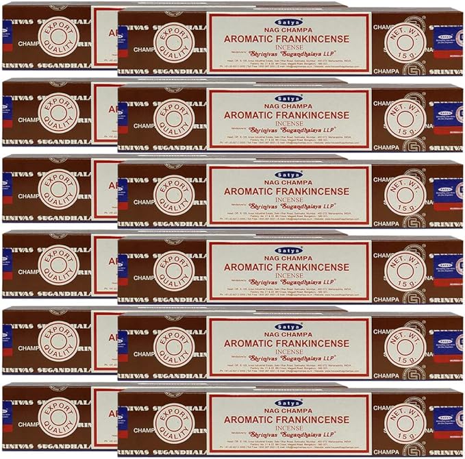 Aromatic Frankinsence Incense Sticks and Incense Stick Holder Bundle Insence Insense Satya