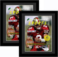 Goldfinch 2 Packs Sports Magazine Frames - Displays Measuring 8 x 10.5 Inches With Black Core Matting - Suitable for 1994-Current Collector's Edition Sports Magazines With Installed Hangers
