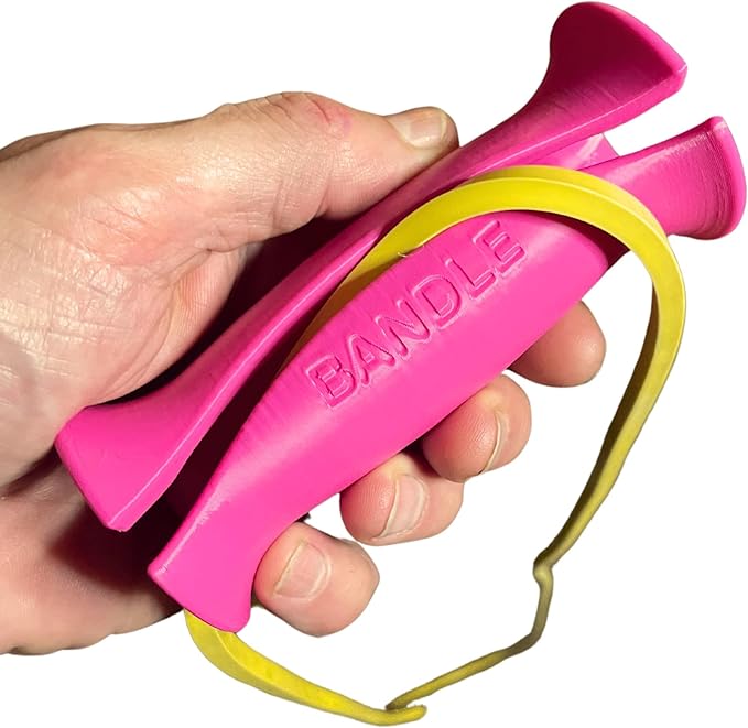 Bandle™ - True Ergonomic Handles for Resistance Bands | Unleash The Full Potential of Pain-Free, Full-Body Workouts | Durable & Comfortable for High-Intensity Training (2 Handles)