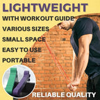LEZER Resistance Bands - Pull Up Bands for Home Gym Fitness, Stretching, Physical Therapy & Training - Includes Instruction