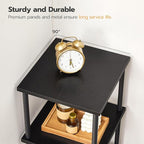 HOOBRO 6-Tier Corner Shelf, Corner Square Rack Display Shelf, Tall Storage Rack Plant Stand, Bookcase for Small Spaces, Living Room, Home Office, Kitchen, Black BK55CJ01