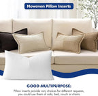 MIULEE Pillow Insert 12x24 Inch, Decorative Rectangle Throw Pillow Inserts, Premium Fluffy Pillow Forms Sham Stuffer for Sofa Couch Living Room