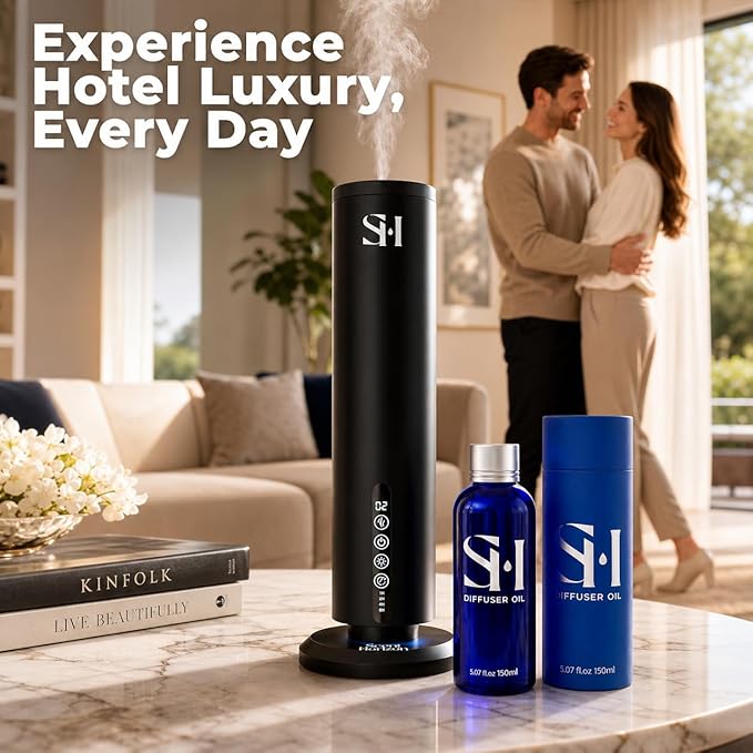 Inspired by 5-Star Hotel Rio de Janeiro RJ03 Hotel Scent Diffuser Oil | 5.07 Fl oz (150 ml) - Waterless Diffuser Oil Refill & Highly Concentrated Fragrance Oil, Diffuser Oil Scents, Hotel Oil Diffuser