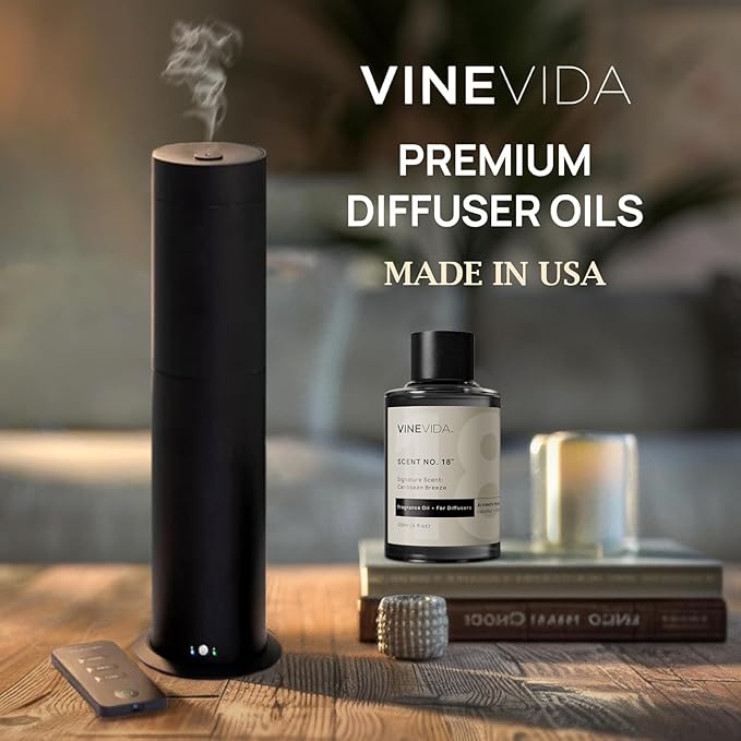 VINEVIDA Caribbean Breeze Fragrance Oil for Cold Air Diffusers - (4 Fl Oz) - Essential Oils for Diffuser Oil Refill & Air Freshener Room Spray