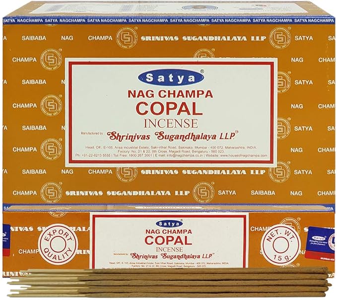 Copal Incense Sticks and Incense Stick Holder Bundle Insence Insense Satya