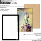 100% Solid Wood 8x20 Picture Frame Set of 2, Black Frame for 8 x 20 Inch Picture Poster Photo, Light Weight 8 by 20 HQ Matte Black Frame for Wall - 2 Pack/Black/8"x20"