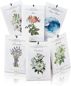 MYARO 12 Pack Assorted Floral Scented Sachets - Lavender, Rose, Jasmine, Ocean, Gardenia & Lily | Drawer, Closet & Car Air Freshener Bags | Multi-Scent Home Fragrance Gift Set
