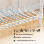 VIPEK R3 Rolling Clothing Rack Heavy Duty Garment Rack for Hanging Clothes, Portable Closet Wardrobe with Wheels and Side Hooks, Adjustable Freestanding Metal Clothes Rack with Shelves, White