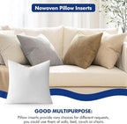 MIULEE Pillow Insert 16x16 Inch, Decorative Square Throw Pillow Inserts, Premium Fluffy Pillow Forms Sham Stuffer for Sofa Couch Living Room