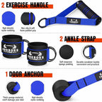 Heavy Resistance Bands for Working Out, 300LBS Exercise Bands with Handles, Workout Bands for Men, Weight Fitness Bands Set for Muscle Training, Strength, Slim, Yoga, Home Gym Equipment