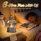 Snowman Christmas Snow Globes, 10.24" Electric Light up Snow Globe Christmas, 8 Festive Songs 6H Timer & Dual Power, Musical Snowglobes Christmas Decorations Indoor Xmas Snowglobe Ornament