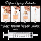 10pcs Perfume Refill Tool Kit,Plastic Perfume Dispenser Transfer Tools,Travel Refill Tool Set for Liquid Cologne Fragrance Sample Essential Oils (Clear, 10ml/10pcs)