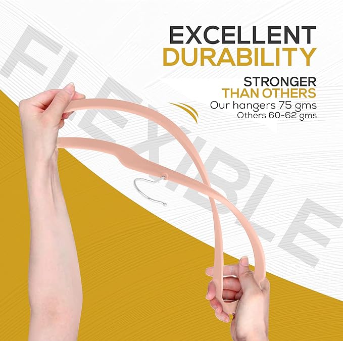50 Pack New Premium Quality Velvet Hangers Ultra Thin Non Slip Adult Felt Space Saving Hangers for Closet Heavy Duty Coat Pants Jackets Dress Hangers 360° Swivel Hook Hold Upto 10lbs Rose Gold