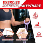 6 Gear Adjustable Resistance Bands, Fitness Resistance Bands Exercise Bands with Comfort Grips, Unisex, for Arms, Chest Extender, Home Workout, Fitness, Pilates