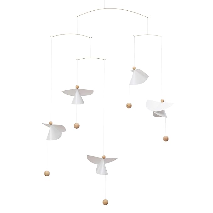 Guardian Angels Hanging Mobile - 26 Inches Handmade in Denmark by Flensted