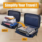 Rechargeable Wireless Pump Travel Vacuum Bags for Luggage, 9 Pack Portable Storage Bags for Travel and Home, Compression Packing Seal for Clothing, Clothes, Blankets, Suitcase